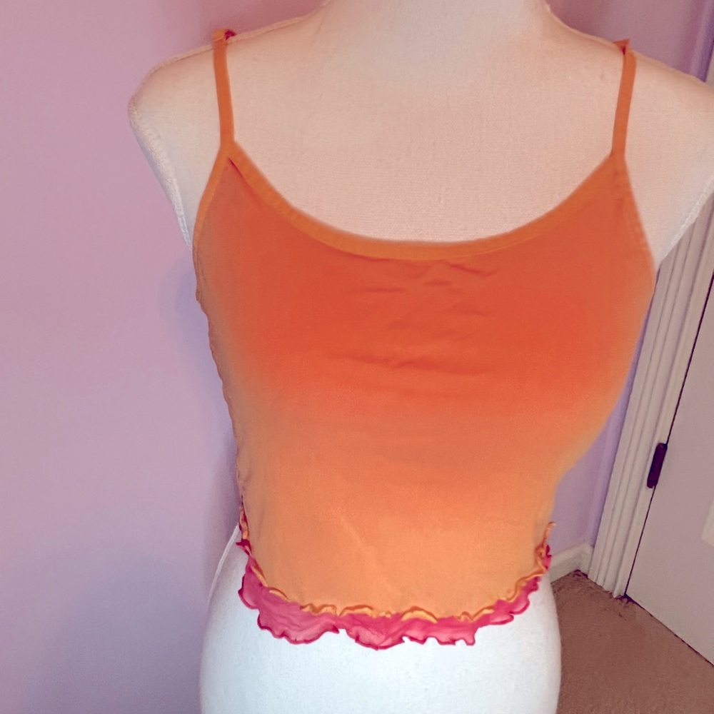 Light weight nylon crop top